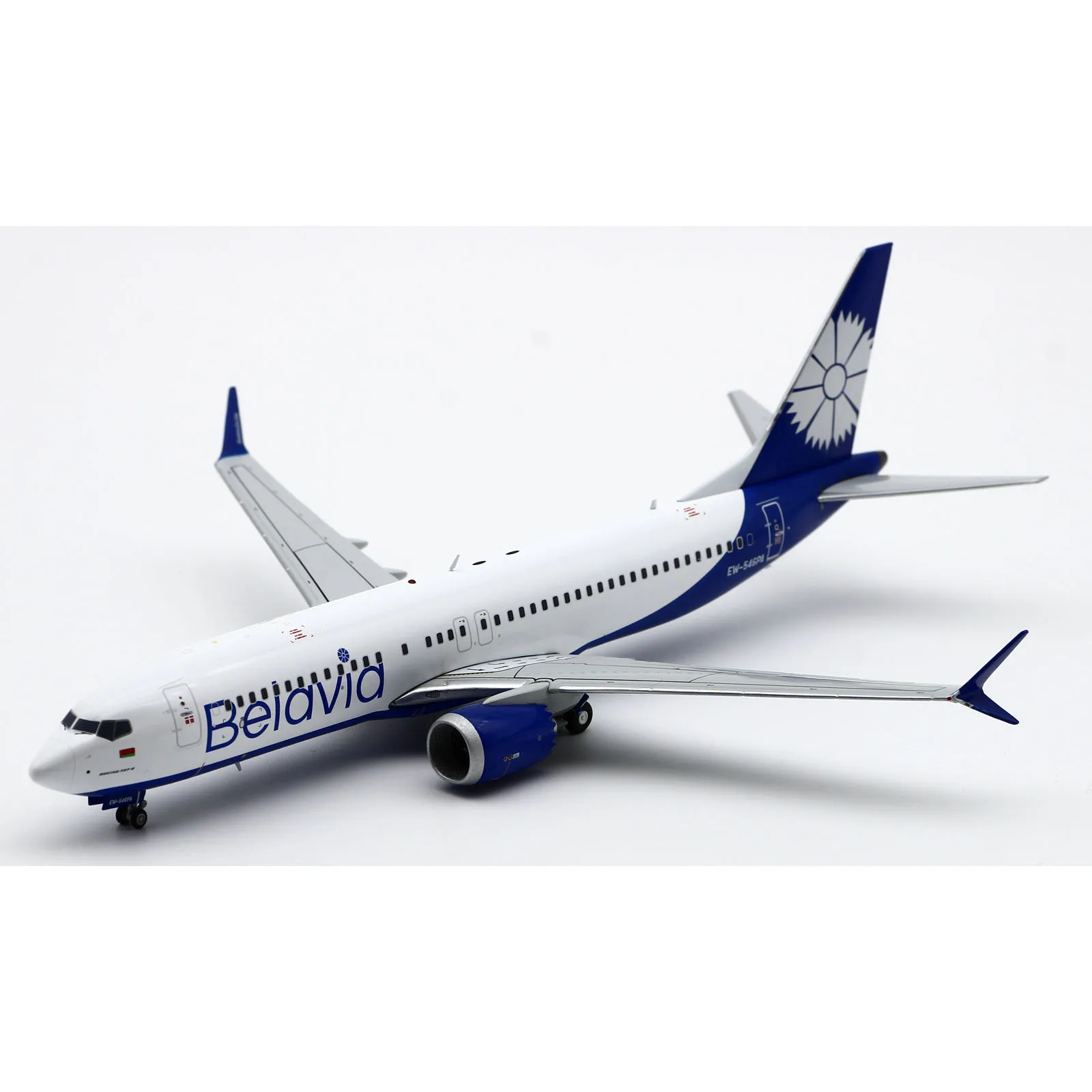 Avión coleccionable de aleación LH2310, JC Wings 1:200 Belavia Airlines Boeing B737-8MAX, avión fundido a presión, modelo Jet EW-546PA