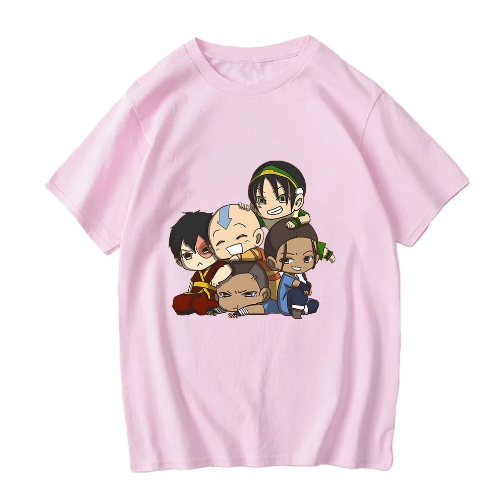 Avatar The Last Airbender The Jasmine Dragon Tea Shop T-shirt Cartoon Print Cotton Tee-shirt for Spring/Summer High Quality Tees