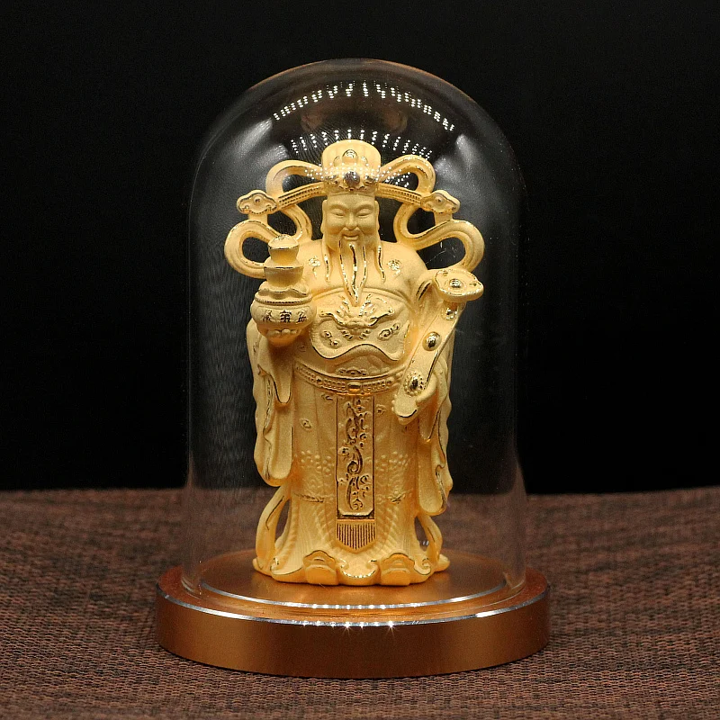 

HOME CAR High grade Buddha statue alluvial gold gold plating Mammon God of wealth Buddha ornament Recruit money good luck