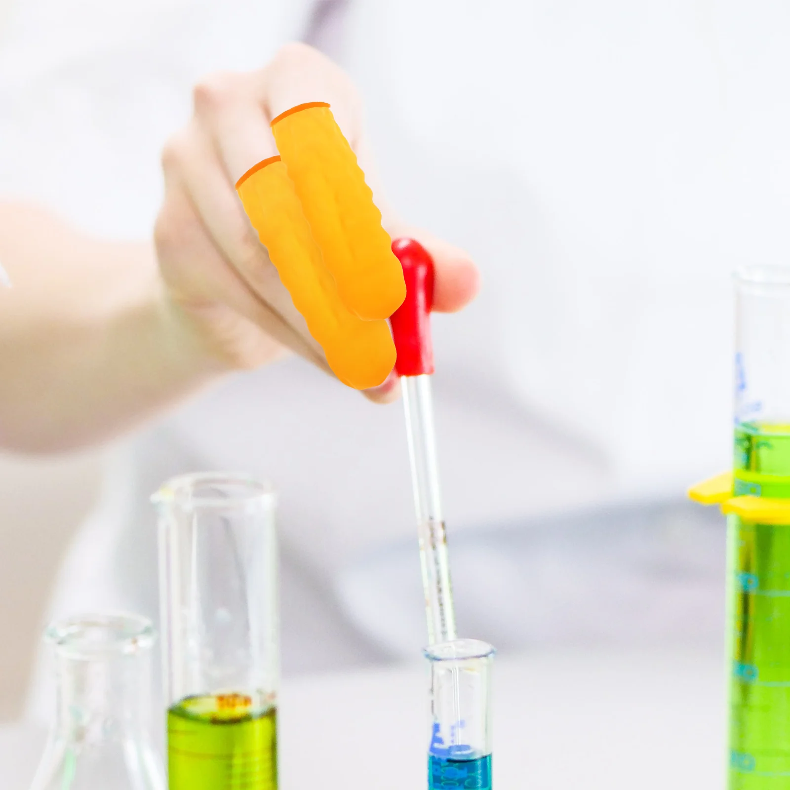 100 Pcs Anti Static Finger Covers Durable Latex Cots for Electronics Workshop Injury Protection Black Smooth Operation