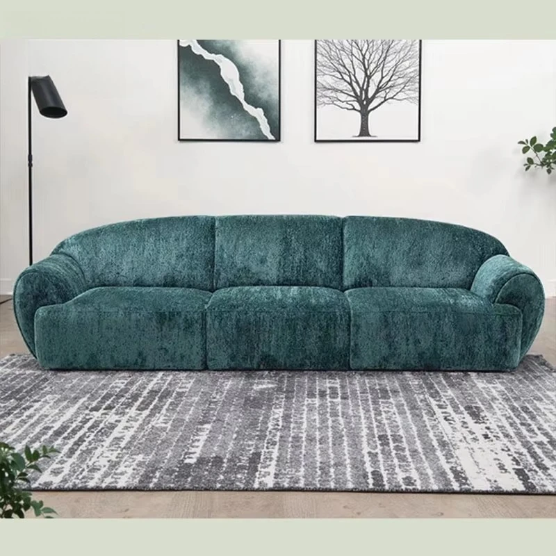 pk-Modular dark green retro dining sofa inspired by nature