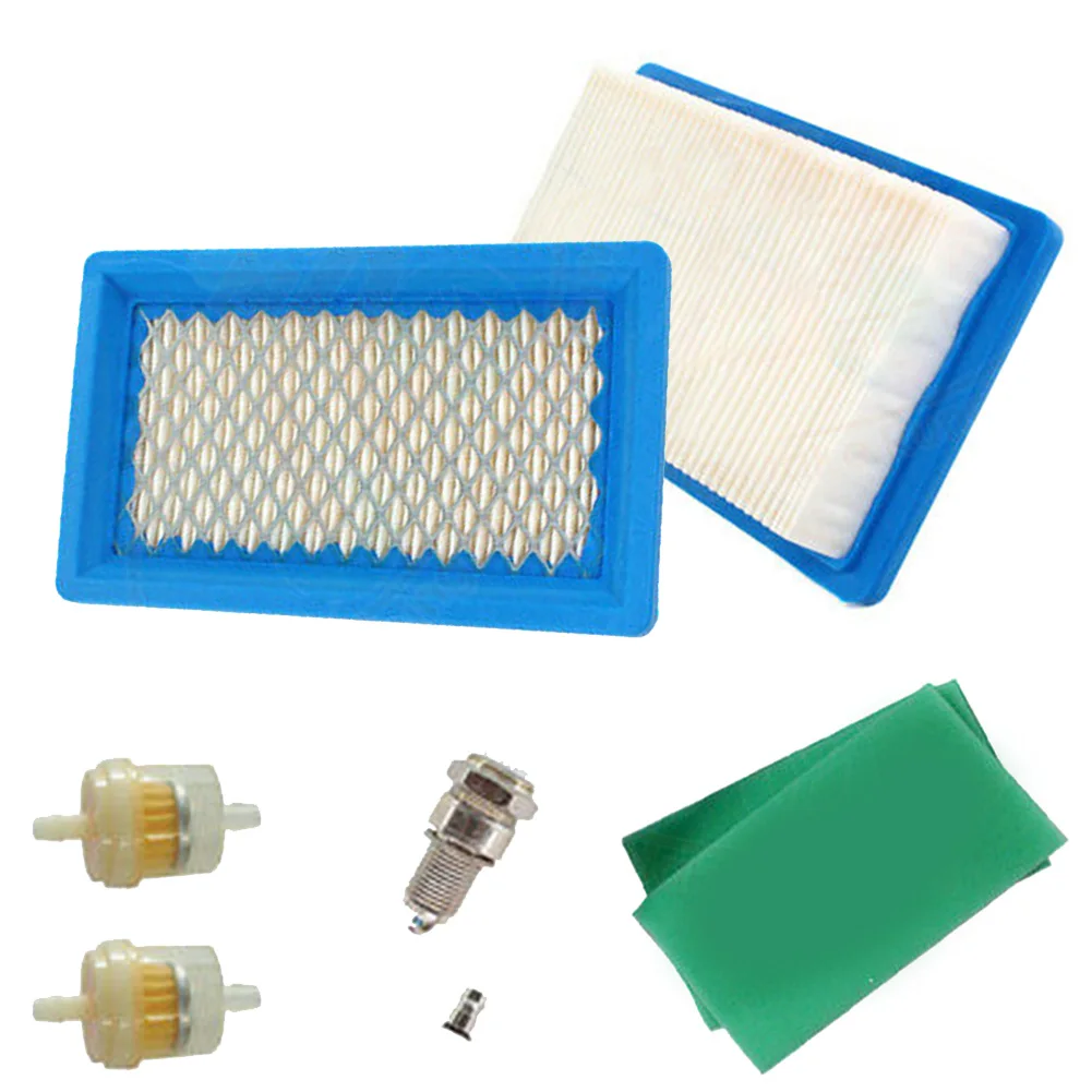2 Air Filters 2 Pre Filters 2 Fuel Filters and 1 Spark Kit for Honda GXV140 HRU194 HRU215 HRM215 Replaces OEM Part Numbers