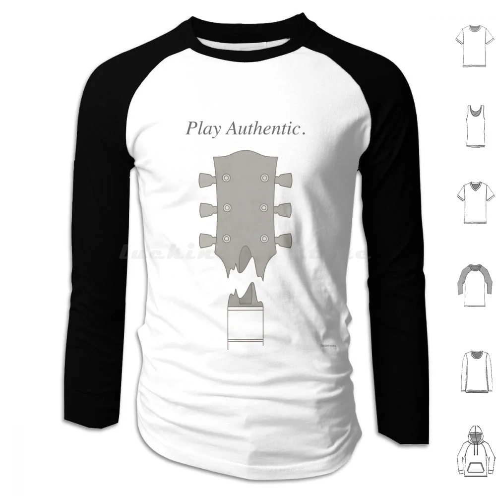 Play Authentic... No Infringement This Time. Hoodies Long Sleeve Chibson Guitars Guitar Music Heavy Metal Slash