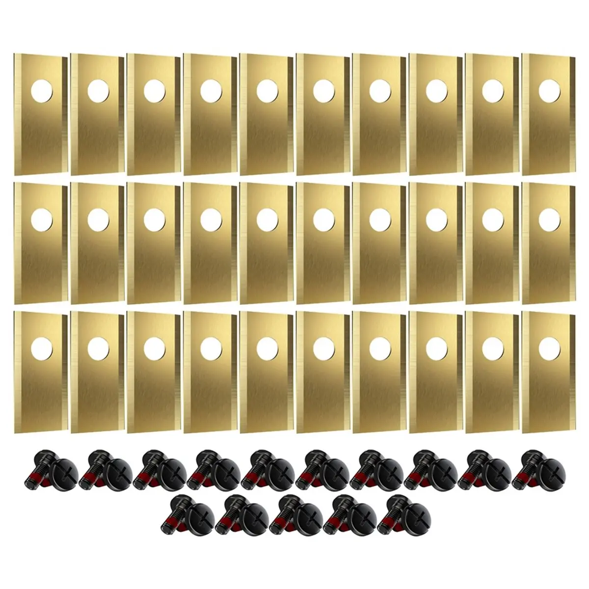 ABXY 30Pcs Replacement Blades with Screws for Smart Lawn Mower Blades Replacement Robotic Lawnmower Blades