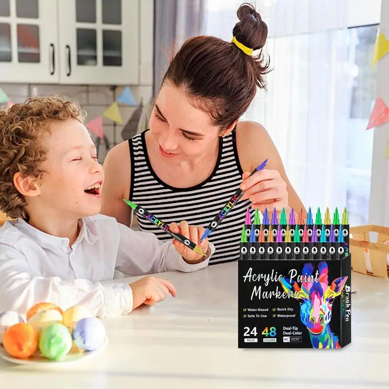 Double Ended Markers Note Taking Markers Adult Art Markers Pens Kids Acrylic Coloring Sketching Drawing Markers For Artists