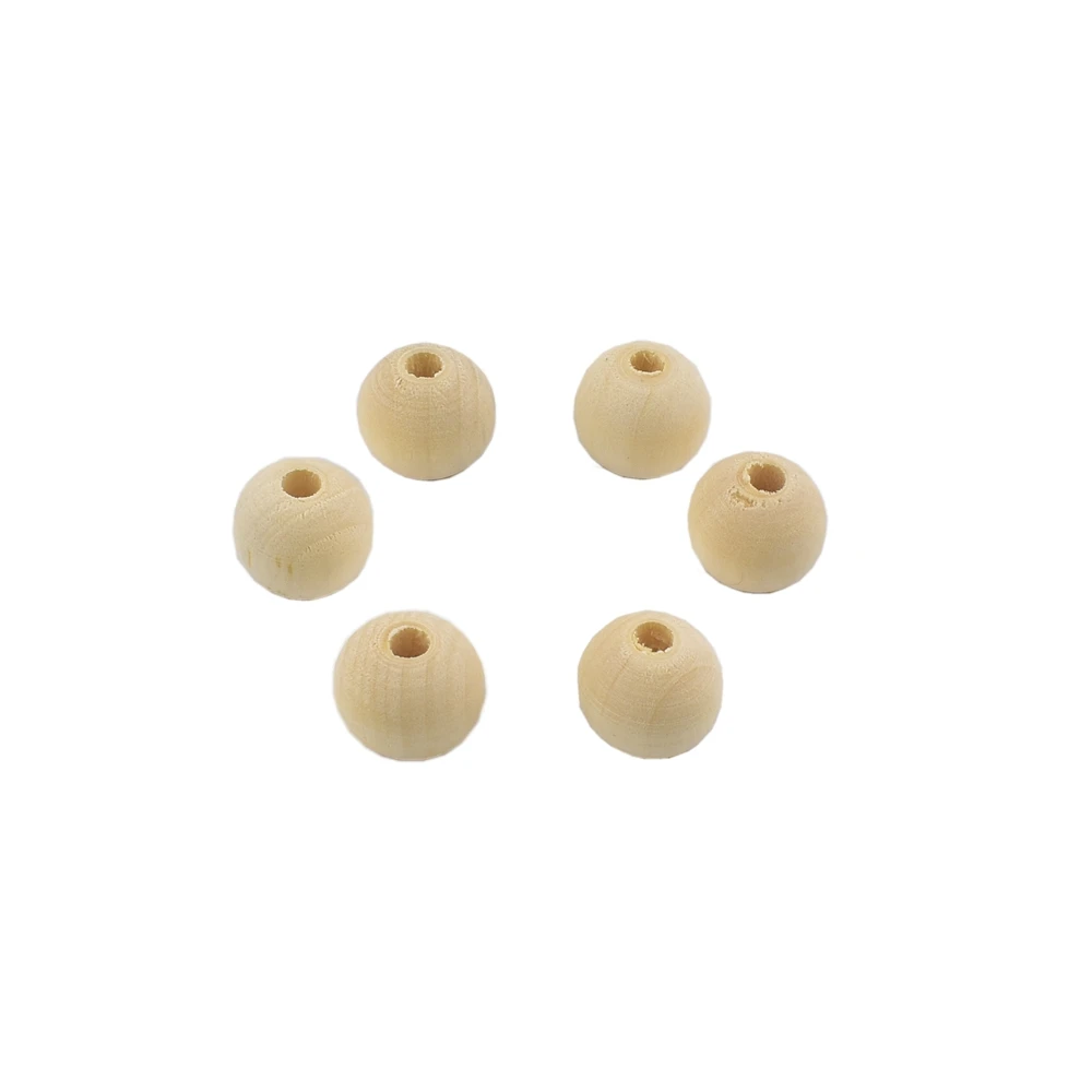 

5-100Pcs 6-30mm Natural Wood Spacer Loose Beads For Jewelry Making Lead-Free Diy Bracelet Necklace Charms Round Wooden Ball Bead