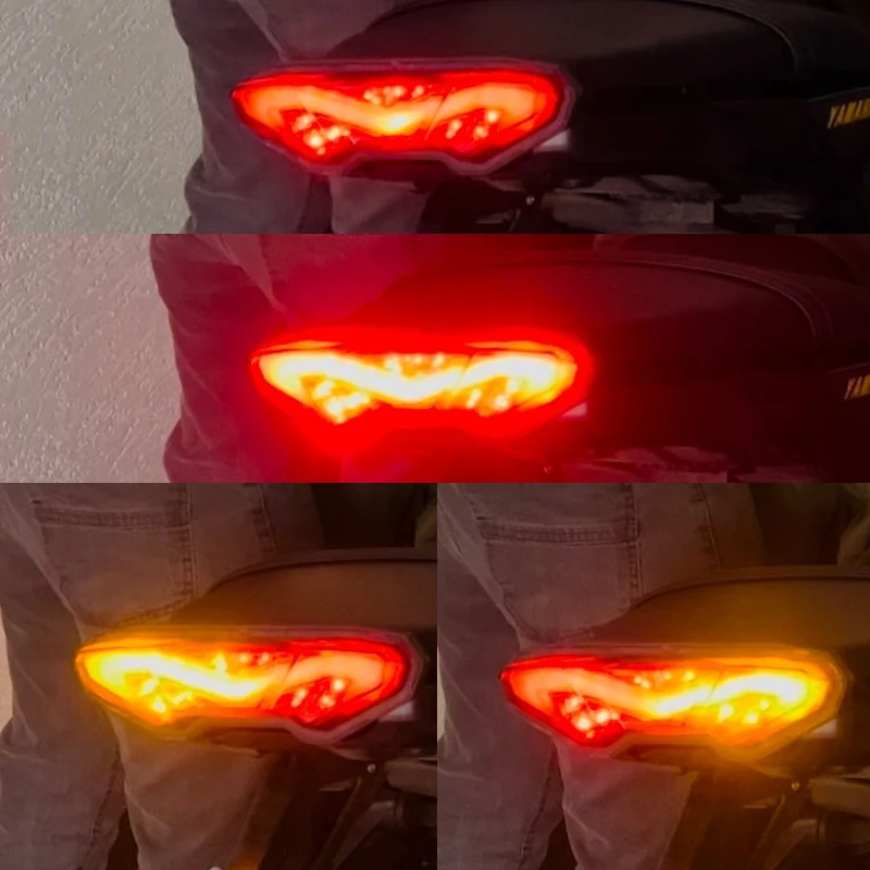 For Yamaha MT09 FJ09 FZ09 Tracer 900 MT FZ 09 Turn Signal Light Motorcycle Integrated Tail Light LED Brake Lamp Rear Stop Light