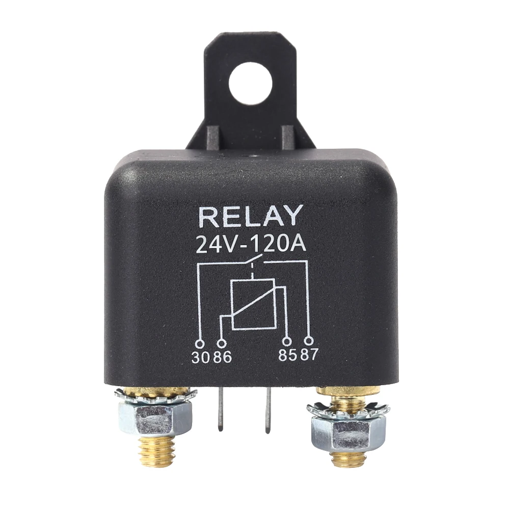 24V 100A/120A/200A High Current Relay 2.4W Starting Relay Continuous Type Heavy Current Start Relay Automotive Modular Relay