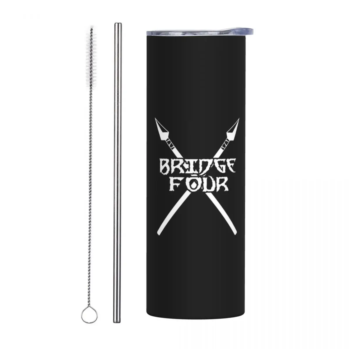 Stormlight Spear Bridge Fou Stainless Steel Tumbler Vacuum Insulated Mug Thermal Cold Cup Straws With Lid 20oz