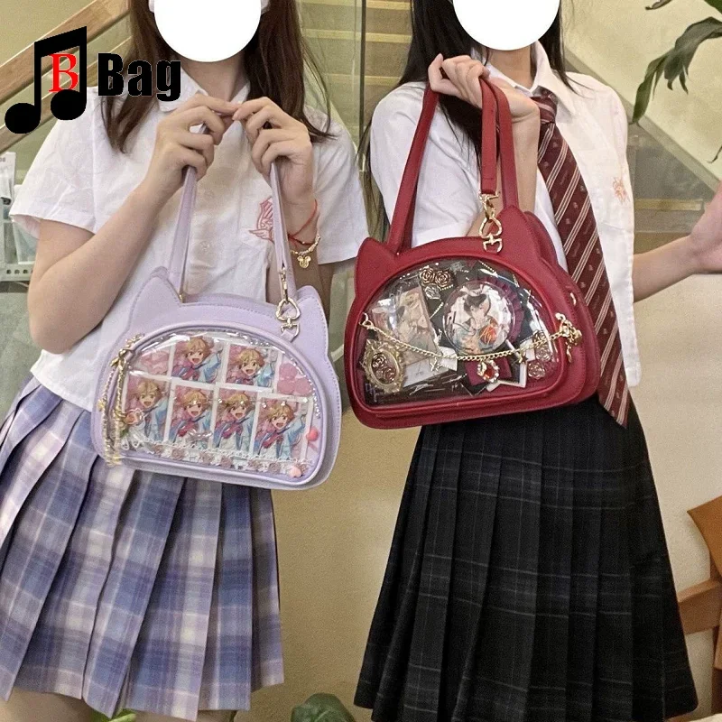

Униформа JK, повседневная сумка через плечо на одно плечо, японская сумка Y2K для девочек Ita, женская прозрачная сумка для косплея на плечо в стиле Лолиты