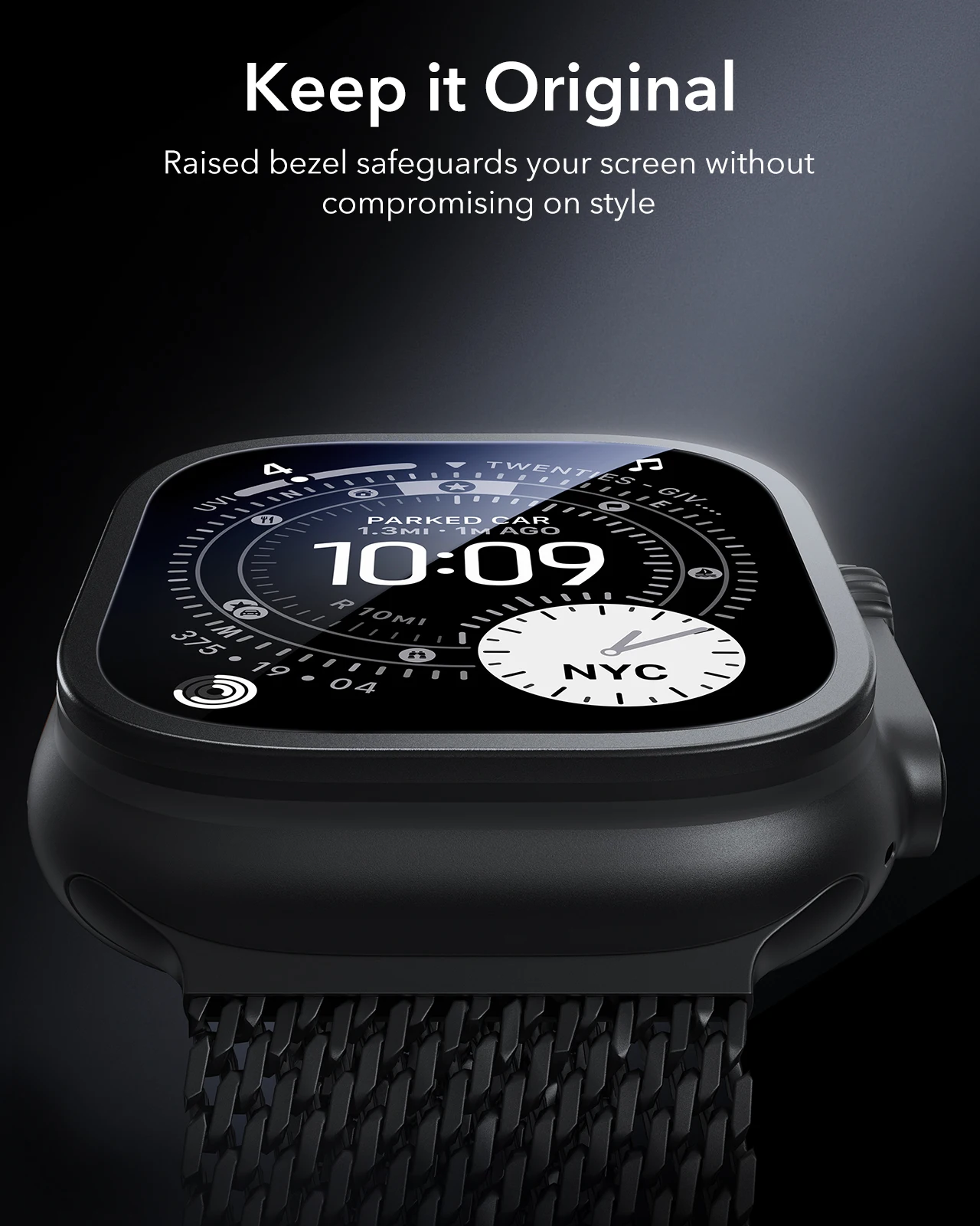 2 sztuki folii ochronnej Armorite ESR do Apple Watch Ultra 3 / Ultra 2 / Ultra (49 mm) - szkło hartowane — zdjęcie produktu 5
