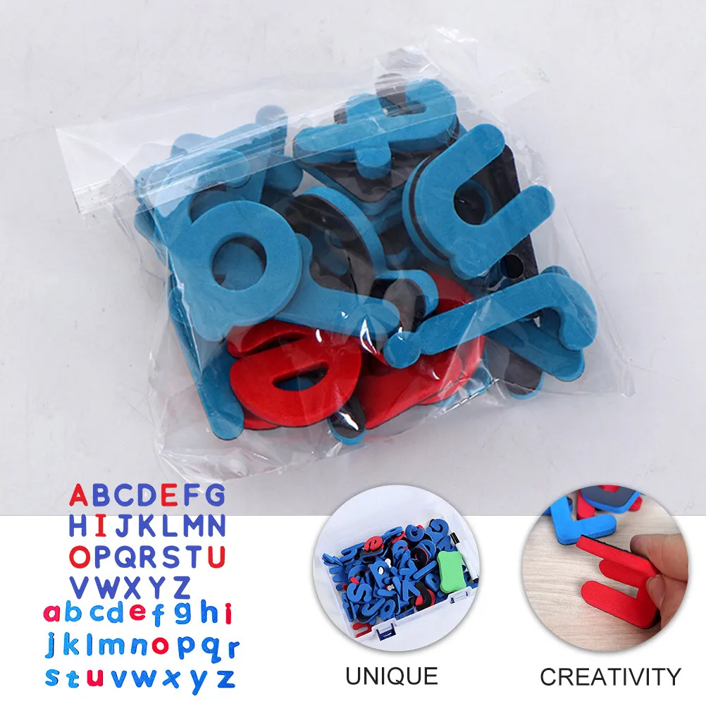 

2Sets Alphabet Magnets Uppercase Letters Educational Fridge Magnets Preschool Learning Magnetic Letters for Home Decoration and