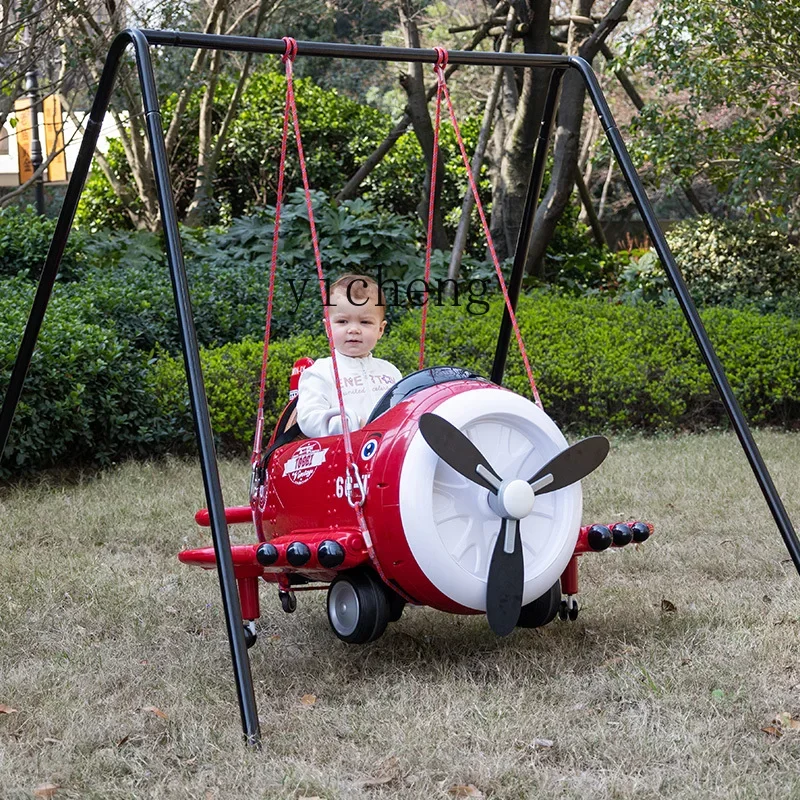 Electric Aircraft Children's Four-Wheel Toy Car Boys And Girls Baby With Remote Control Infant Portable Stroller