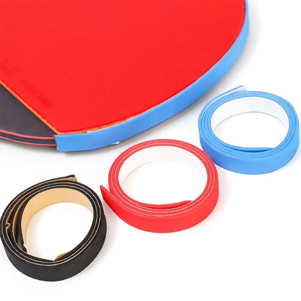 1Pair Ping Pong Bat Table Tennis Racket Edge Tape Sponge Black Red Blue Protective Side Tape Professional Elastic Thicken