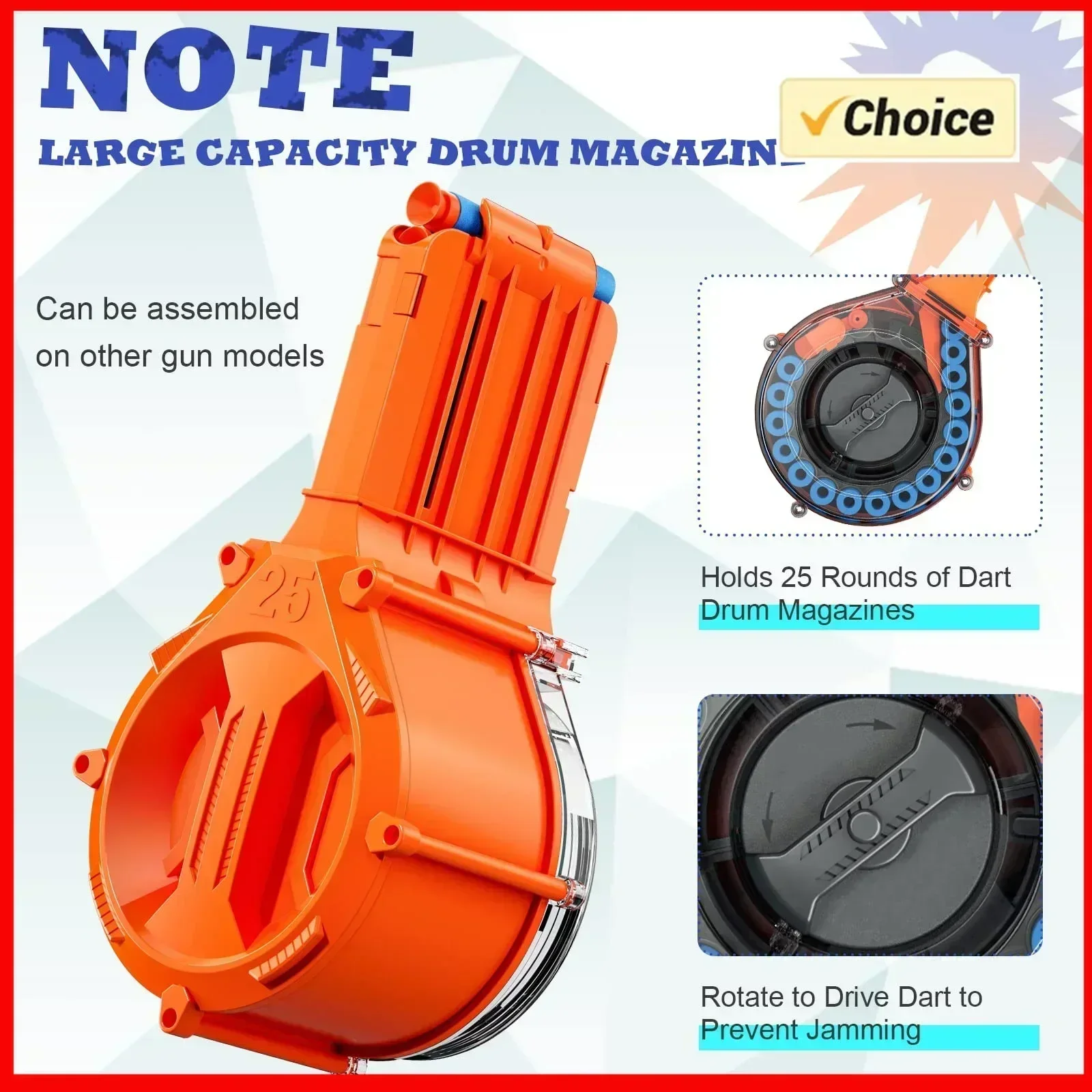 magasin-de-flechettes-aa-25-flechettes-compatible-avec-nerf-n-strike-elite-blaster-30-flechettes-de-recharge-accessoire-pour-pistolet