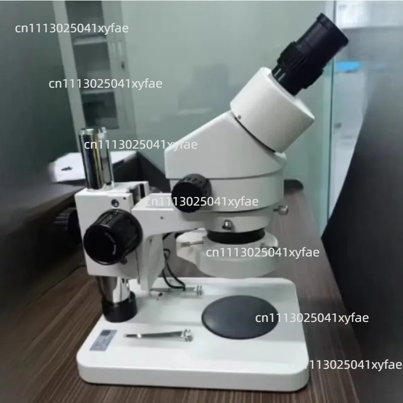 30X 60X Binocular Stereo Industrial Microscope with 8W Fluorescent Ring Light, 110/220V for Electronic Repair
