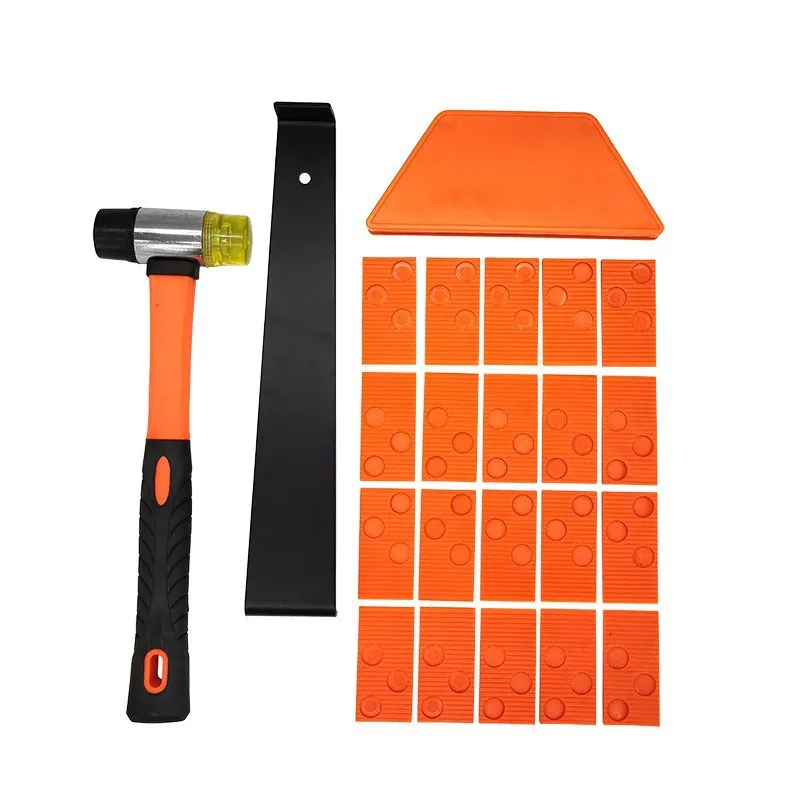 Solid Wood Flooring Installation Tool Set - Hammer with Return Hook Gasket for New Wood Reinforced Flooring