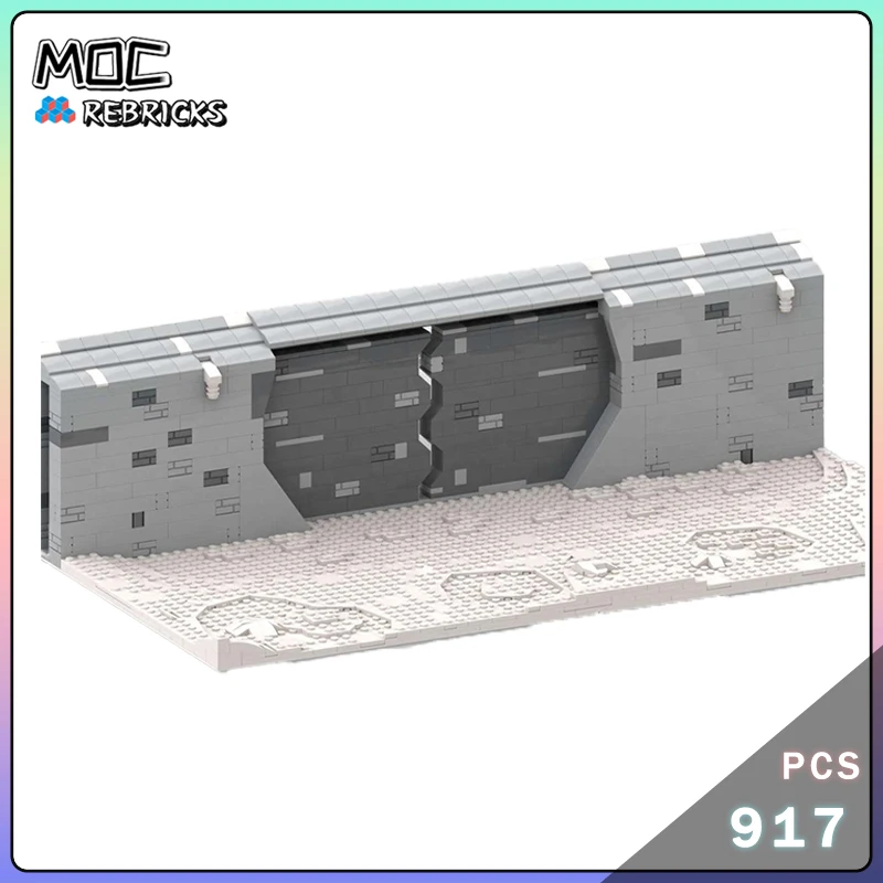 

MOC Space Series Звездный воин Укрытие Передняя дверь Строительный блок DIY Технология Кирпичи Сборная модель Головоломка Игрушка Рождественский подарок