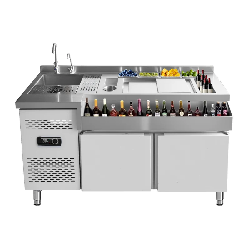

Commercial stainless steel mixer coffee refrigerated mixer wine console YY12