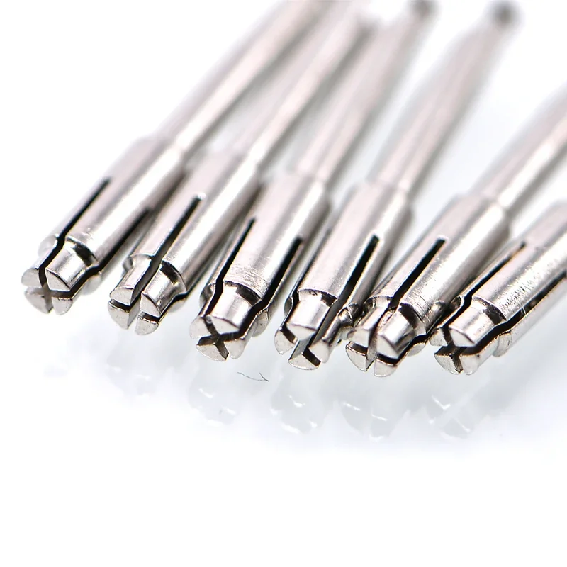 20PCS Dental Mandrel Stainless Steel Soflex Flexi Disc Fit RA Shank Clip Rotary Tool for Polishing Disk 3M Disc Chuck