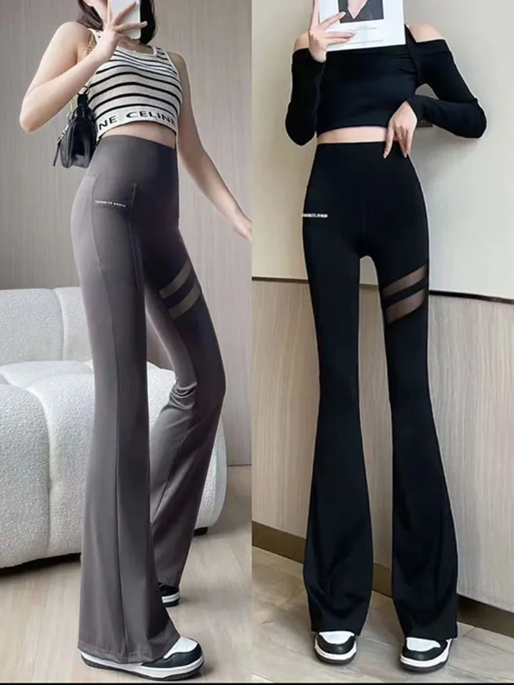 High Waist Me Letter arkskin Yoga Pants Women's Spring Summer New Sle Elastic Tummy Control Butt Lifting Bot