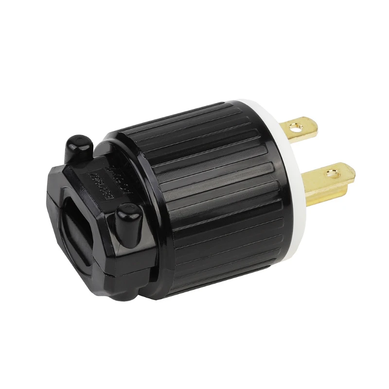 NEMA 6-15P 6-15R Straight Blade Plug Set Male Female Cord End Connectors 15 Amp 250 Volt Replacement Plugs No Wire