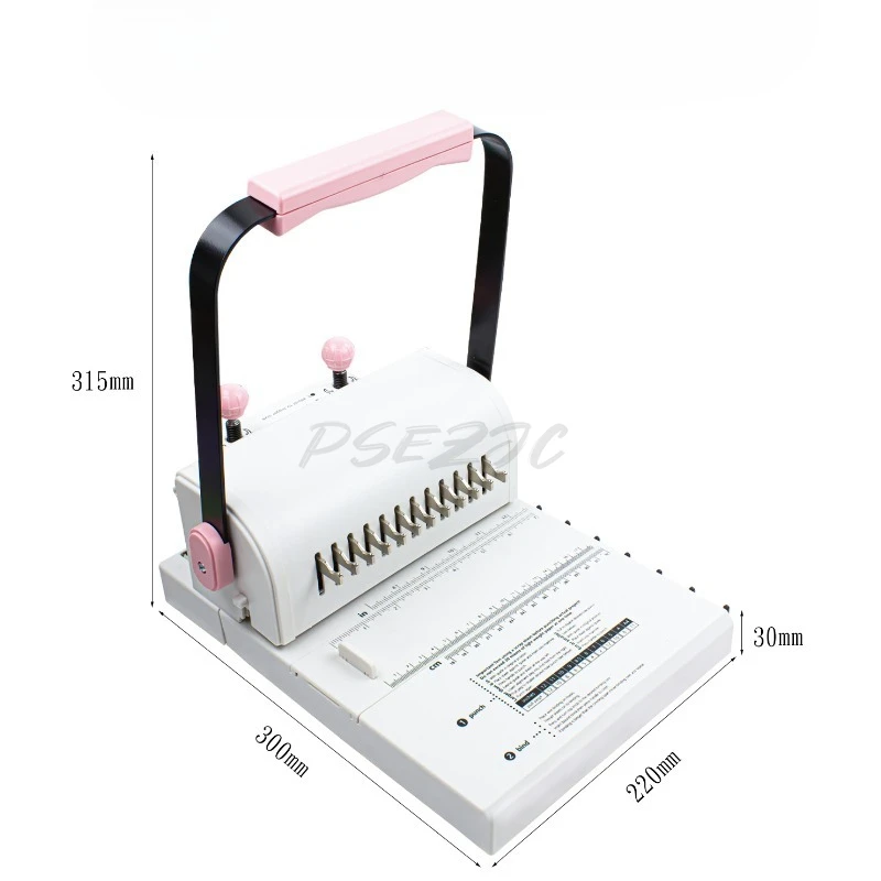 Double Coil with A Cutting Knife Punching Machine Multifunctional Binding Machine Document Bidding Document