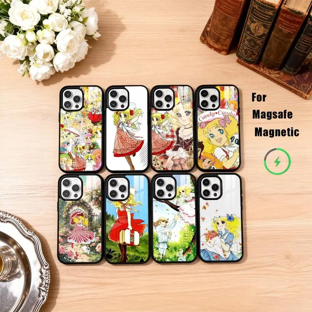 

Manga Candy Phone Case For iPhone17,16,15,14,13,12,11 Plus,Pro Max Magnetic For Magsafe Wireless Charging