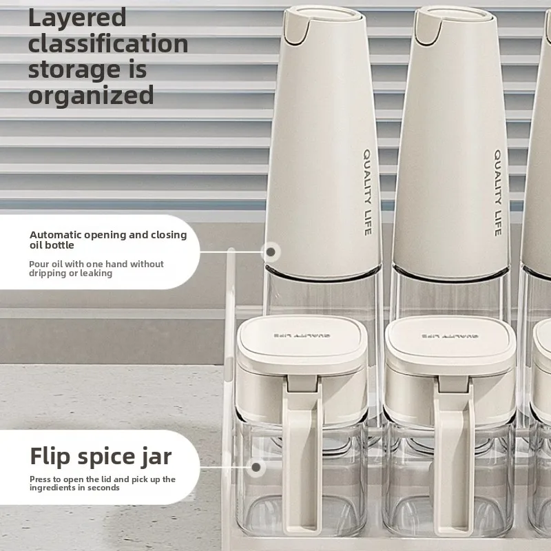 Luxury Spice Container Set Seasoning Bottles Condiment Jar Combo Complete Spice Rack Kit for Gourmet & Home Kitchens