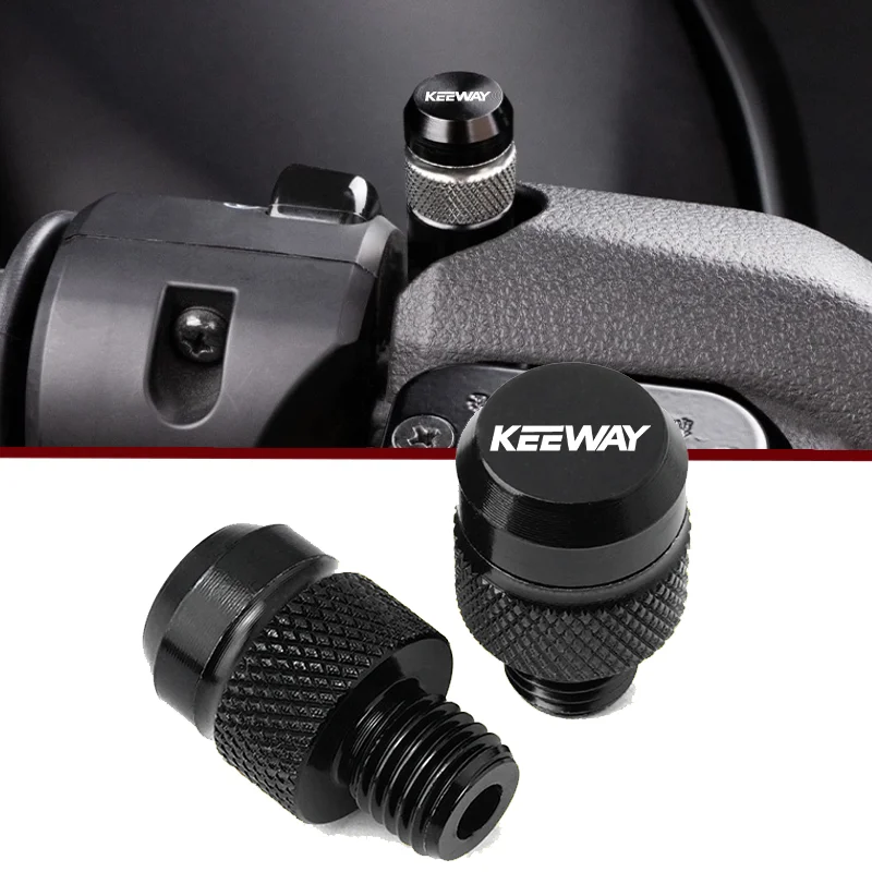 For Keeway Motorcycle rearview mirror plug Hurricane 50 Vieste 300 Zahara Cityblade K-Light Superlight RKR RKV RKF 125 RKS 150