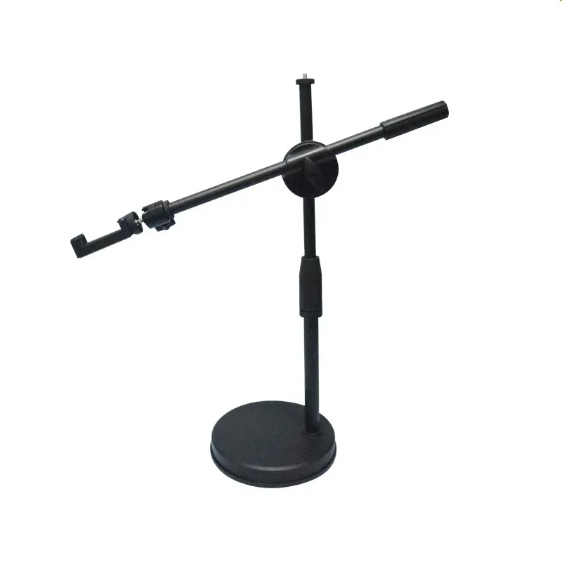 Overhead Tripod with Ring Light Table Tabletop Shooting Stand Tripods with Mobile Phone Holder Boom Arm for Nail Art Photography