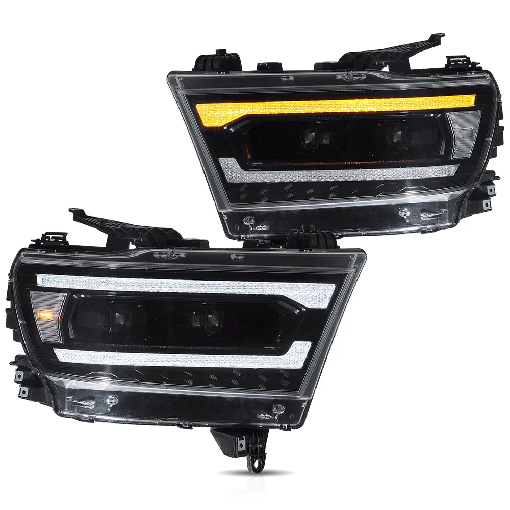 19-24 Ram 1500 VLAND Volledige LED Koplampen Set met DRL Sequentiële Richtingaanwijzer Plug and Play