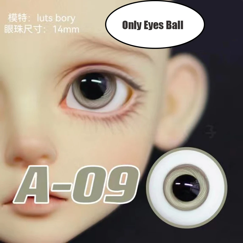 BJD Glass Eyes Ball 12MM 14MM 16MM Doll Eyes Fit For 1/6 1/4 1/3 BJD Doll Handmade Doll Eyes DIY Accessories For Girl Gift