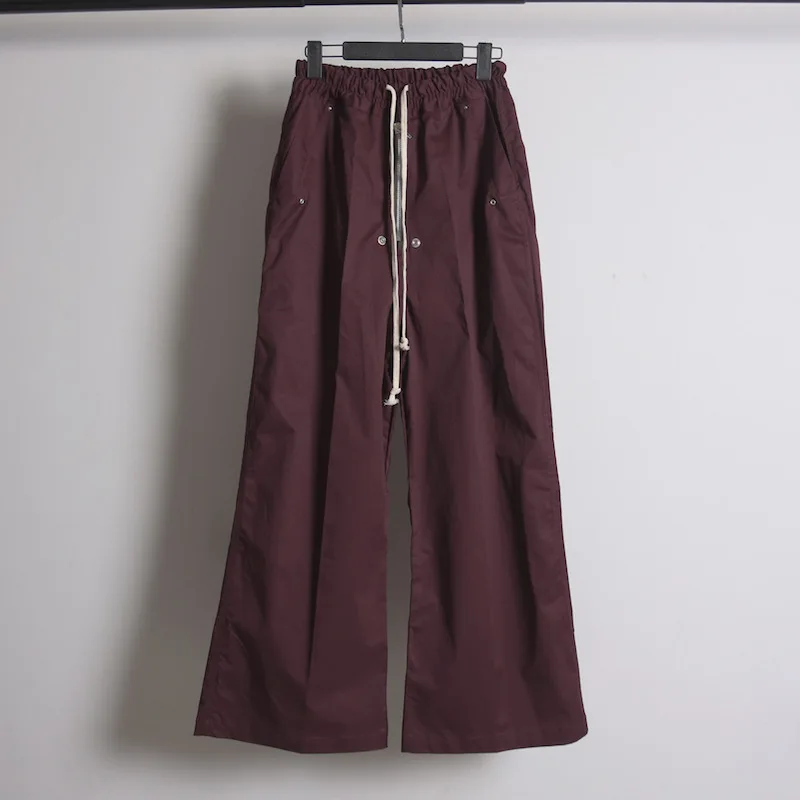 

2025AW Top Quality Cargo Pants Purple Bell Bottom Pants Men Women Casual Trousers Y2k Clothes Streetwear