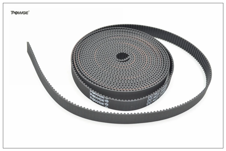 POWGE GT2 Timing Belt Width=9mm Fit GT2 Pulley GT2-9 Rubber 2GT 9 Open Timing Belt 3D Printer Accessory High Quanlity