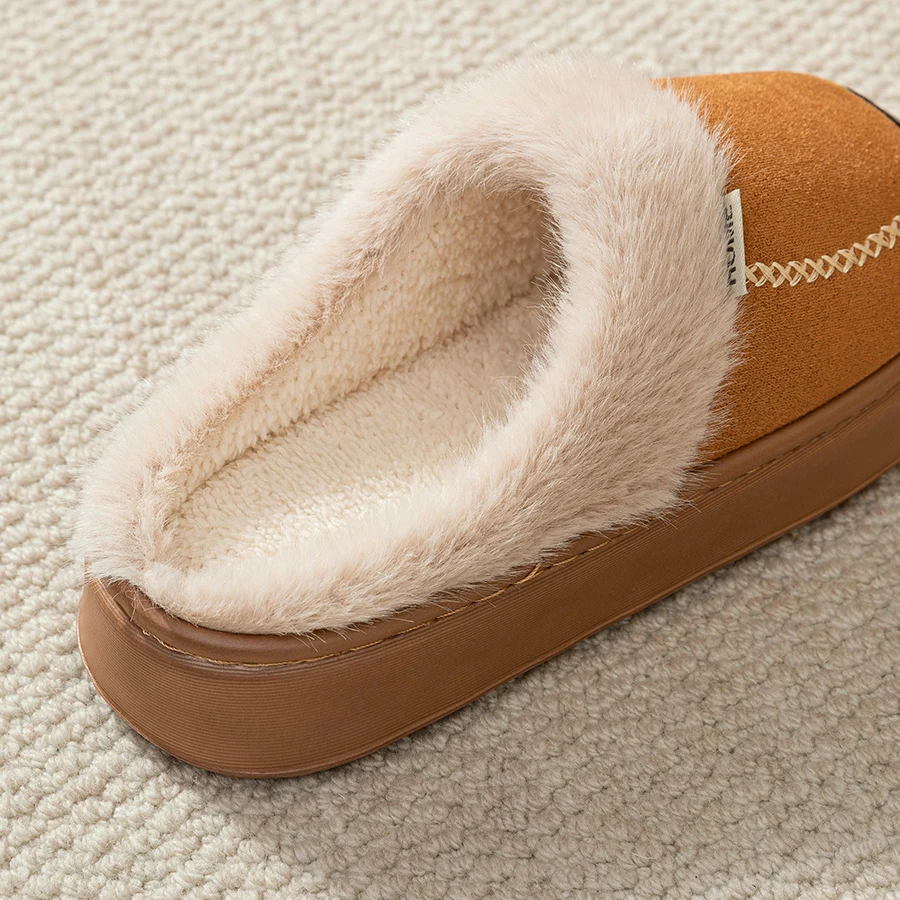 Children's Slippers Parent-child Shoes Indoor Girls Warm Comfortable Fashion Soft Thick Soled Anti Slip Home Shoes image 5