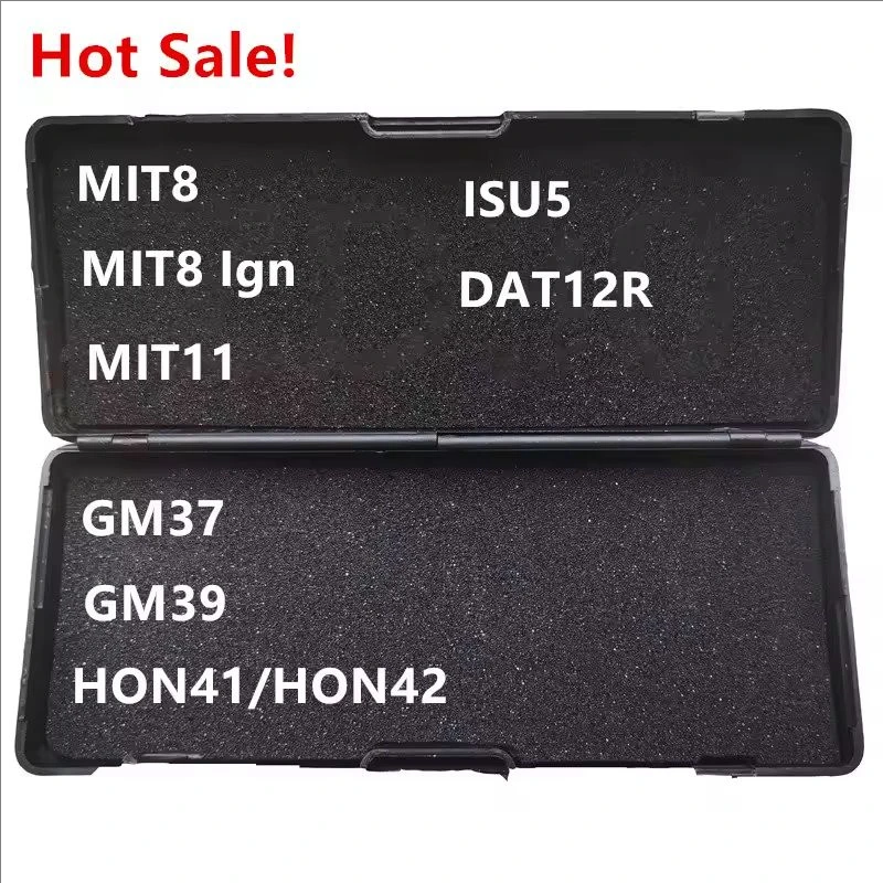 Hot Lishi 2 in 1 2in1 Tool  HON41 HON42 ISU5 DAT12RMIT9 MIT11 GM37 GM39  locksmith tool for car key