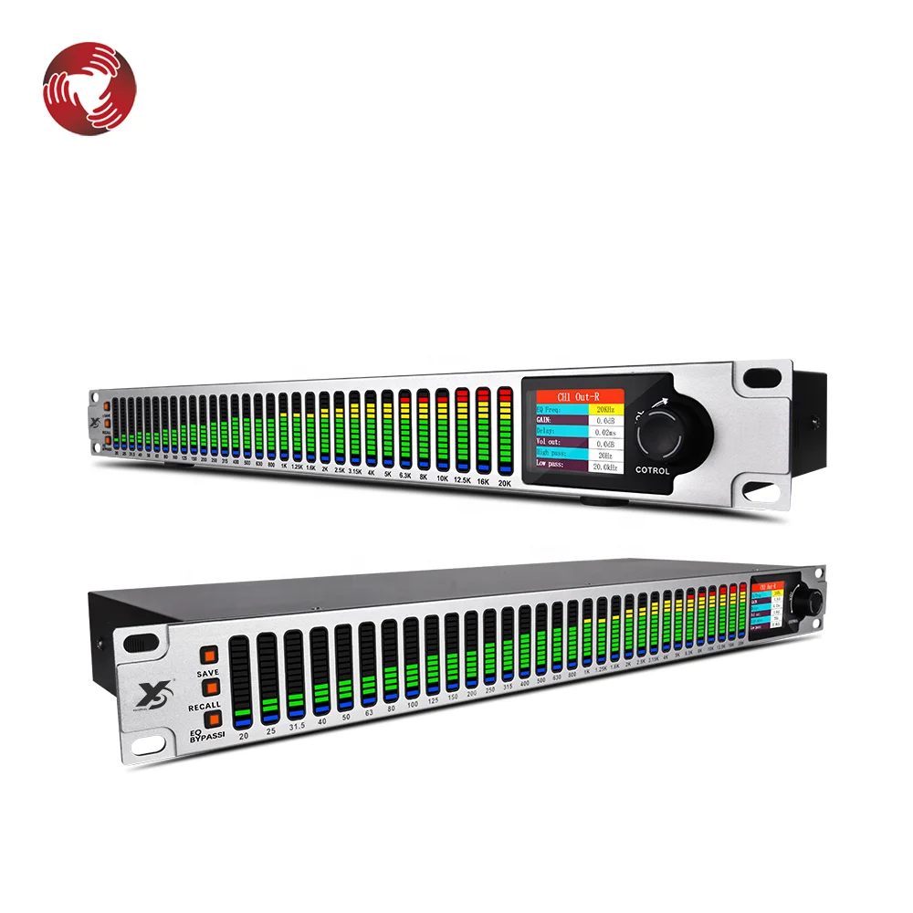 31-band LED Graphic Digital Equalizer Professional Audio With PC Control
