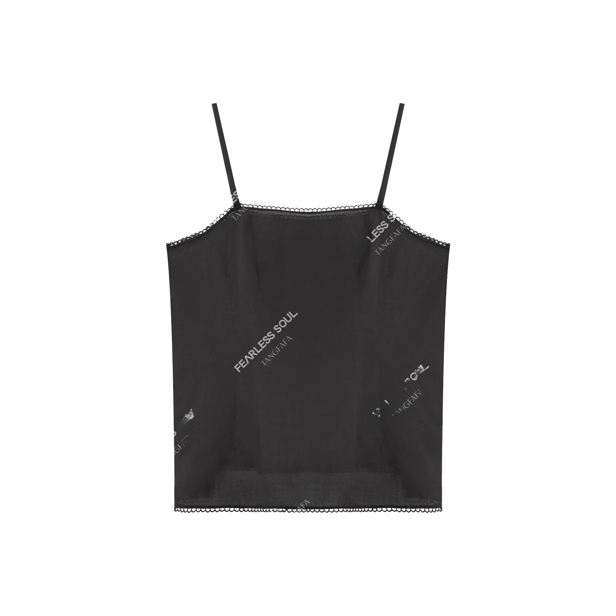 

Женский летний жилет Tfa6624 из 100% хлопка с кружевными вставками и вырезами, стандартной длины, с буквенным принтом, для активного отдыха