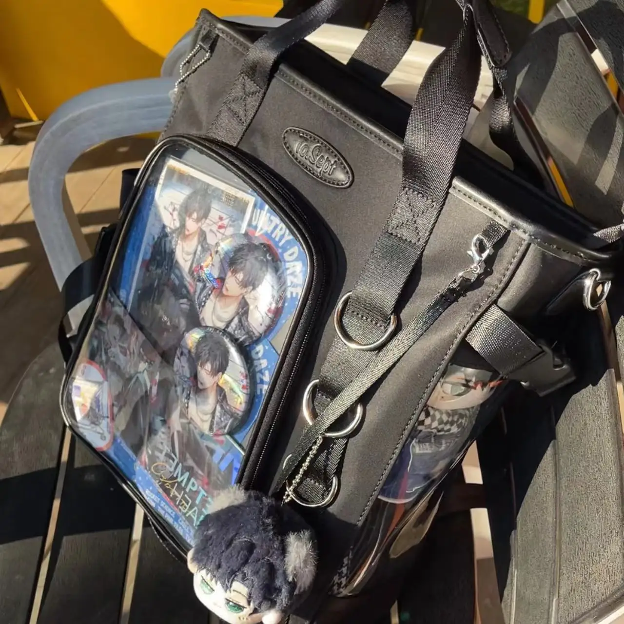日本オリジナルスイートクールロリータバックパック Ita-bag 大容量ドールバッグ毎日の通勤学生カジュアルクロスボディバッグユニセックス