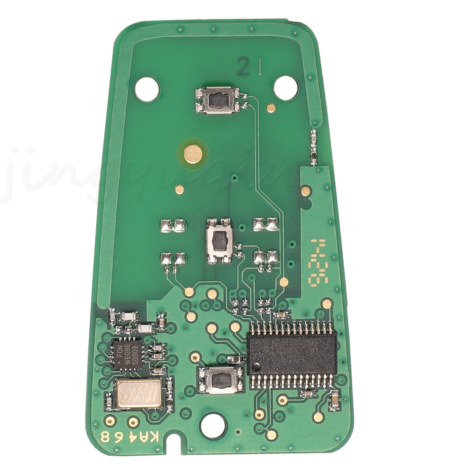 jingyuqin 3ボタンリモートコントロールキーレスカーキー プジョー208 308 3008 508 5008 シトロエンC4 DS4 DS5 433MHZ 4A/ID46チップ対応