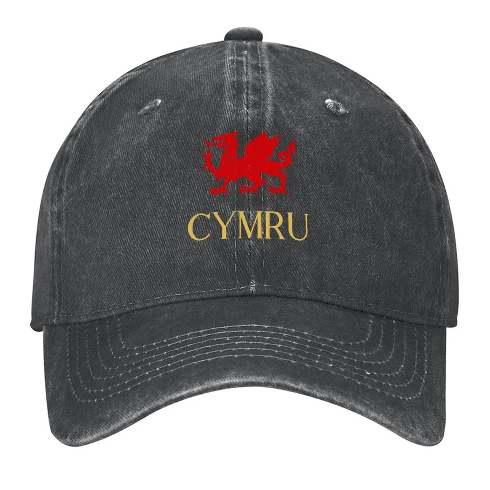 

Cymru Wales Alt Gold Baseball Cap tea Hat Custom Cap luxury caps tactical cap Caps Women Men's