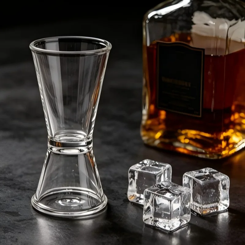 Cross-border Acrylic PC Bar Double-Head Ounce Measuring Cup, Graduated Cocktail Measuring Cup, Bartender Special Cup