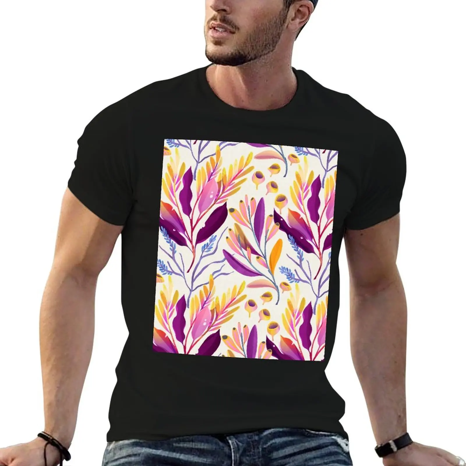 Magic forest T-Shirt boys animal print customs design your own t shirts for men pack