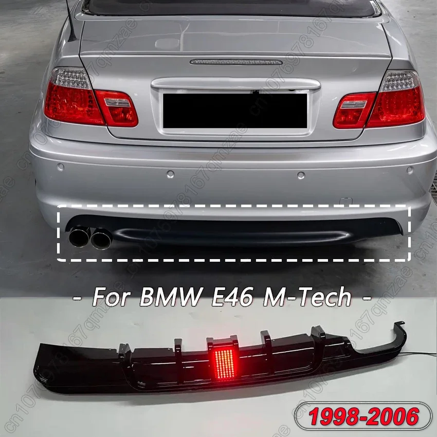 Rear Bumper Splitter for BMW 3 Series E46 M-Tech 320i 320ci 325i 325ci 330i 330ci 1998-2006 M-Sport Diffuser Valence Aero Kits