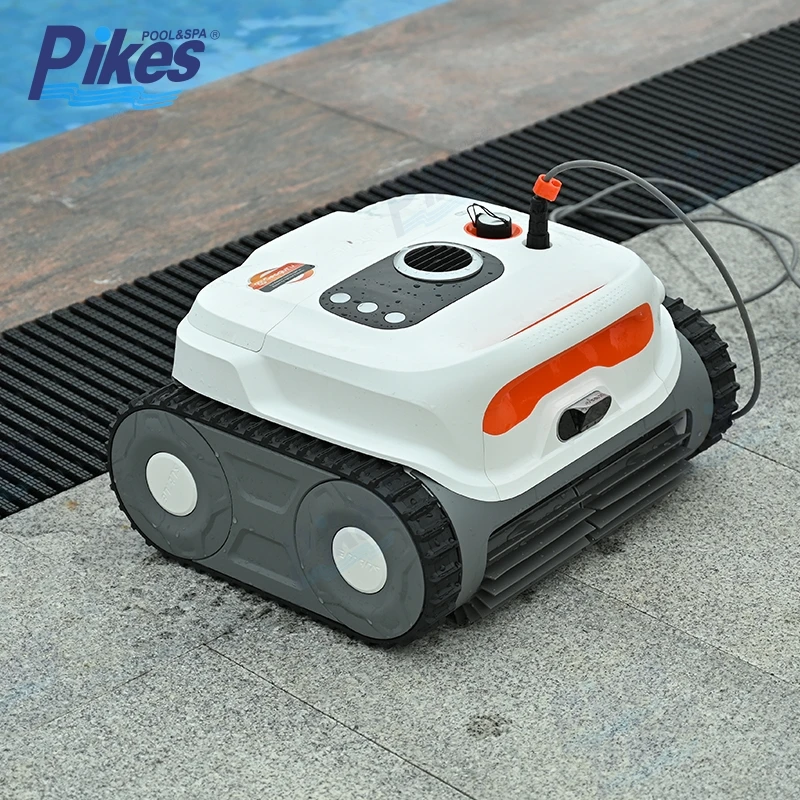 

Робот-пылесос для бассейнов Pikes High-tech с беспроводной зарядкой, управлением через мобильное приложение и автоматическим всасыванием мусора