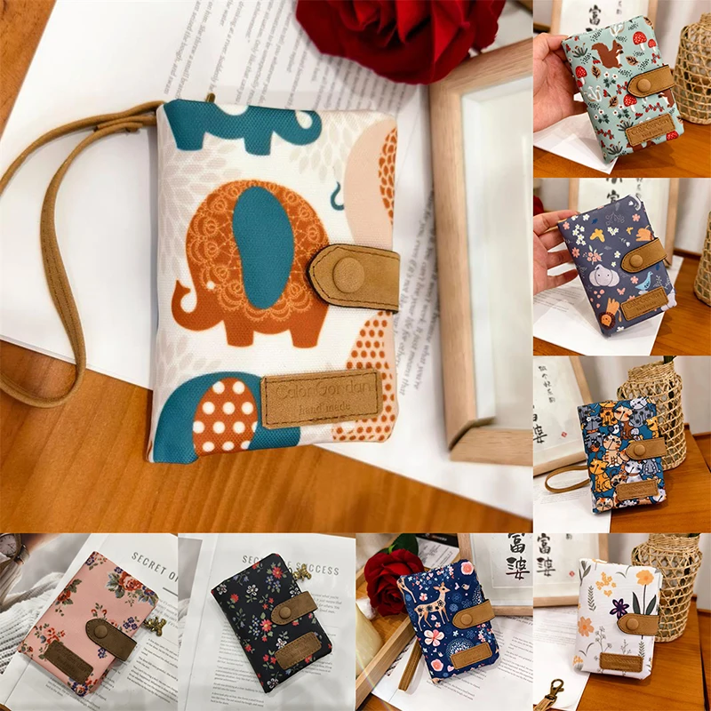 

Модный кошелек, женский кошелек из искусственной кожи, кошелек на молнии, компактный милый принт, подарочный клатч для хранения нескольких карт