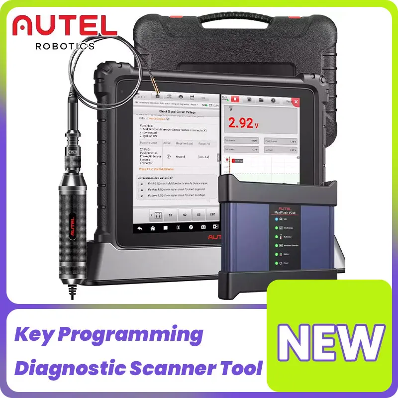 Autel New MaxiSys Ultra Автоматический диагностический сканер 5в1 VCMI Программирование 40+ Служба CANFD и DOIP Двунаправленный автомобильный сканер