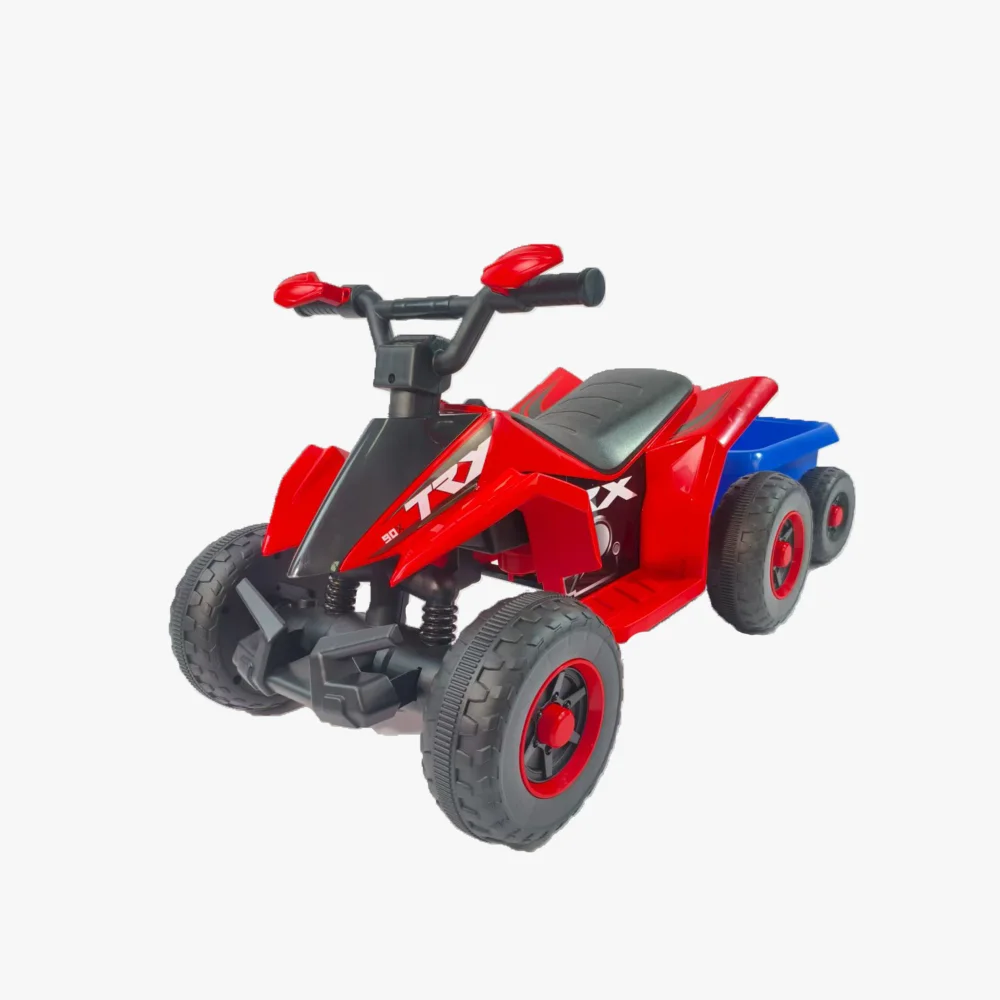 

6V Battery Powered Kids Electric Vehicle Kids Ride on ATV 4 Wheeler Quad w/Headlights Electric Ride on Toys Best Gifts For 3+