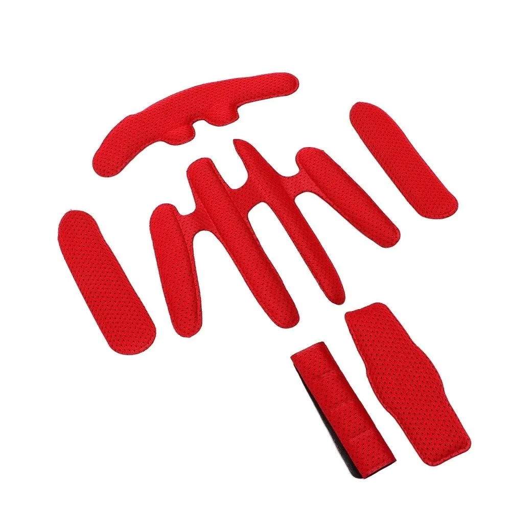 

2 Sets Hook and Loop Helmet Padding Kit Breathable Universal Bike Helmet Lining sponge Helmet Foam Pads for Bike Cycling